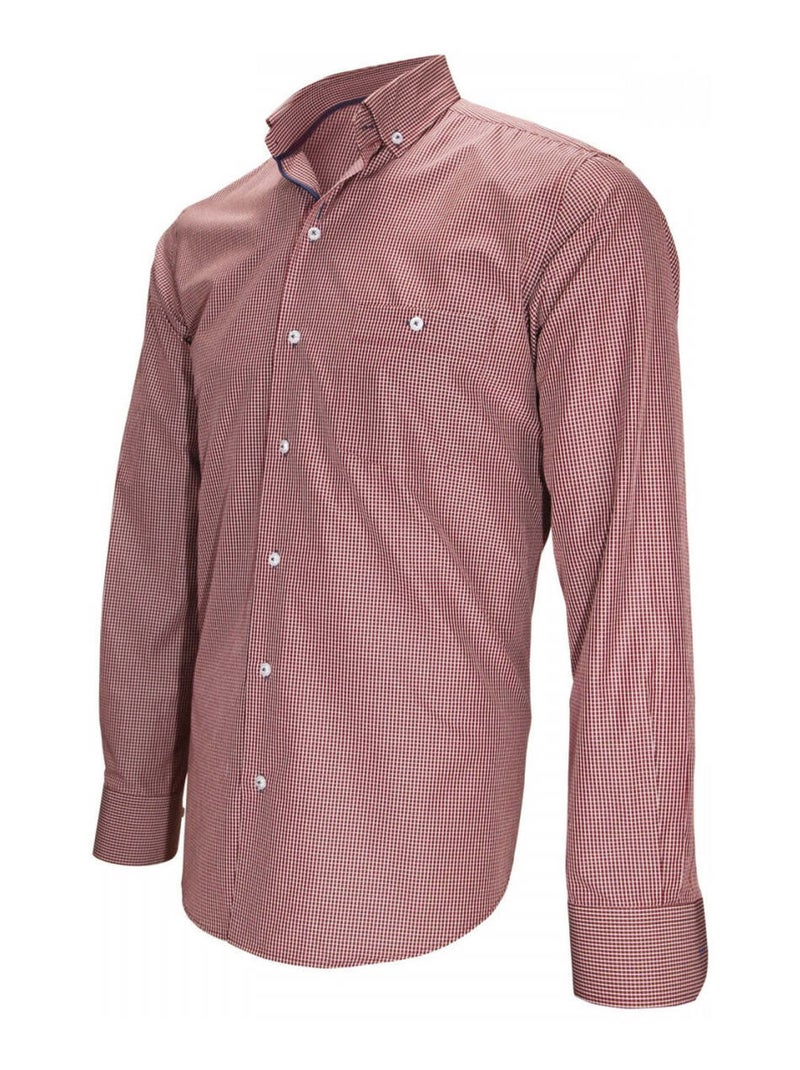 Chemise homme sport coupe droite TREVISO Emporio balzani Bordeaux - Kiabi