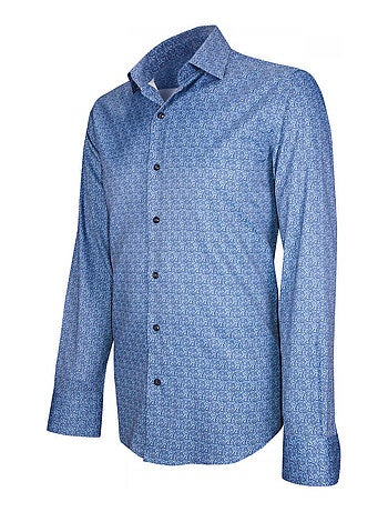Chemise homme Stretch coupe cintrée BENEDETTO Emporio balzani Bleu , 39