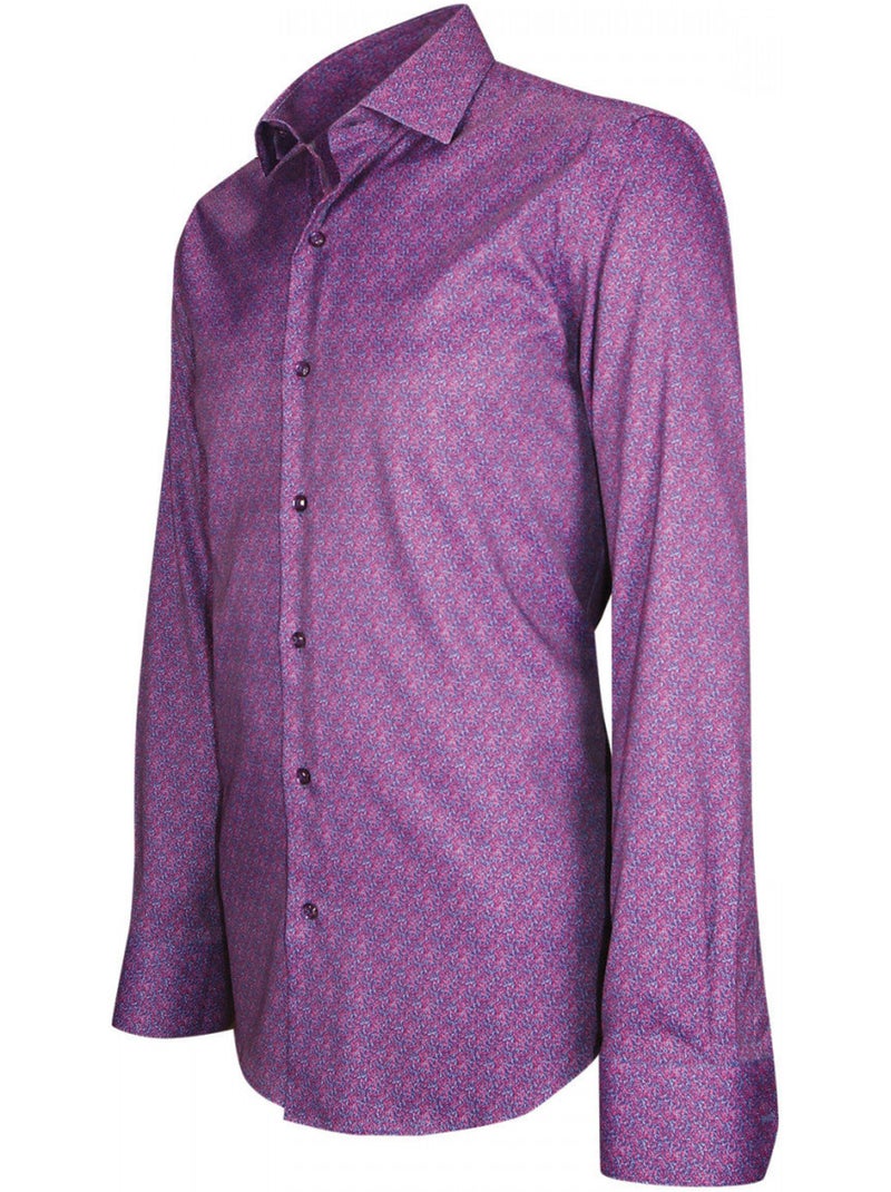 Chemise homme Stretch coupe cintrée BENEDETTO Emporio balzani Violet - Kiabi