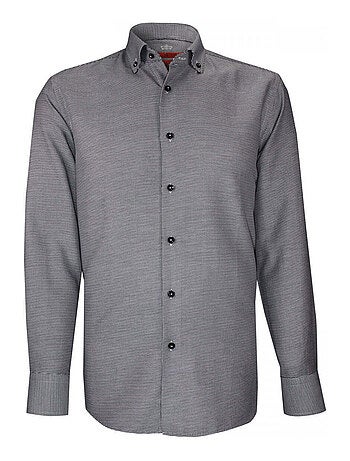 Chemise homme tissu à motifs coupe cintrée FRANCY Andrew Mac Allister Noir , 42