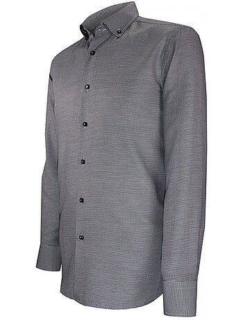 Chemise homme tissu à motifs coupe cintrée FRANCY Andrew Mac Allister Noir , 42