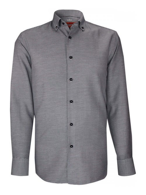 Chemise homme tissu à motifs coupe cintrée FRANCY Andrew Mac Allister Noir , 41 - Kiabi