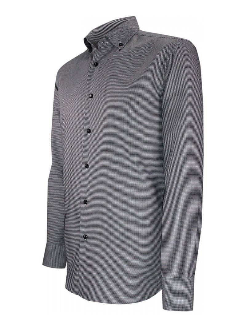 Chemise homme tissu à motifs coupe cintrée FRANCY Andrew Mac Allister Noir - Kiabi