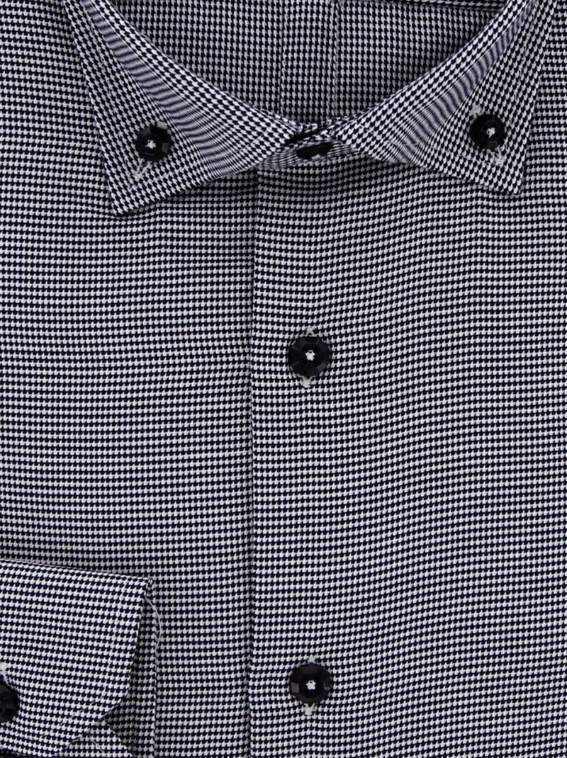 Chemise homme tissu à motifs coupe cintrée FRANCY Andrew Mac Allister Noir - Kiabi
