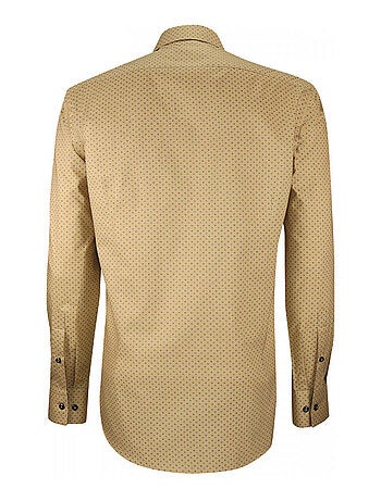 Chemise homme tissu à motifs coupe cintrée PARTY Andrew Mac Allister Bleu , 39