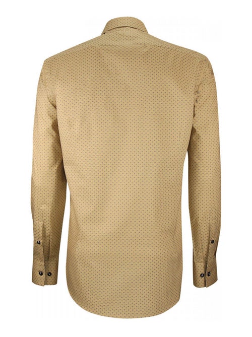 Chemise homme tissu à motifs coupe cintrée PARTY Andrew Mac Allister Beige , 40 - Kiabi