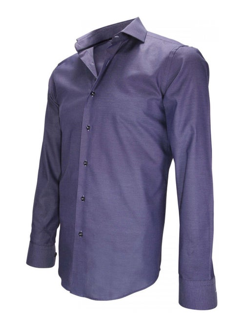 Chemise homme tissu armuré coupe cintrée FINCHLEY Andrew Mac Allister Bleu , 39 - Kiabi