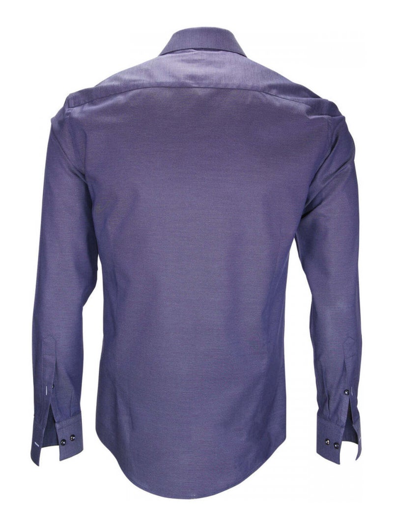 Chemise homme tissu armuré coupe cintrée FINCHLEY Andrew Mac Allister Bleu , 39 Bleu - Kiabi