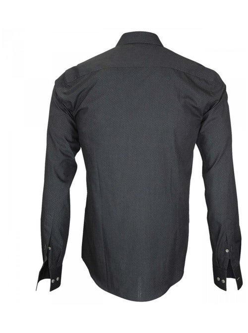 Chemise homme tissu armuré coupe cintrée HASTING Andrew Mac Allister Bleu , 45 - Kiabi