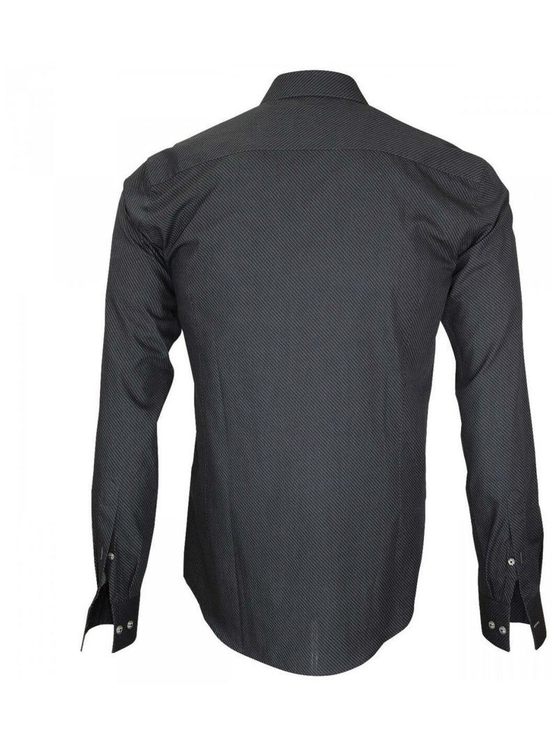 Chemise homme tissu armuré coupe cintrée HASTING Andrew Mac Allister Bleu , 45 Bleu - Kiabi