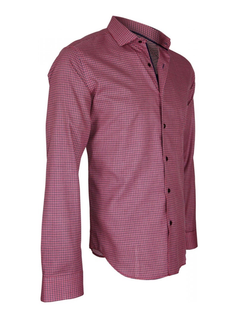 Chemise homme tissu armuré coupe cintrée HASTING Andrew Mac Allister Bleu clair , 45 Bleu clair - Kiabi