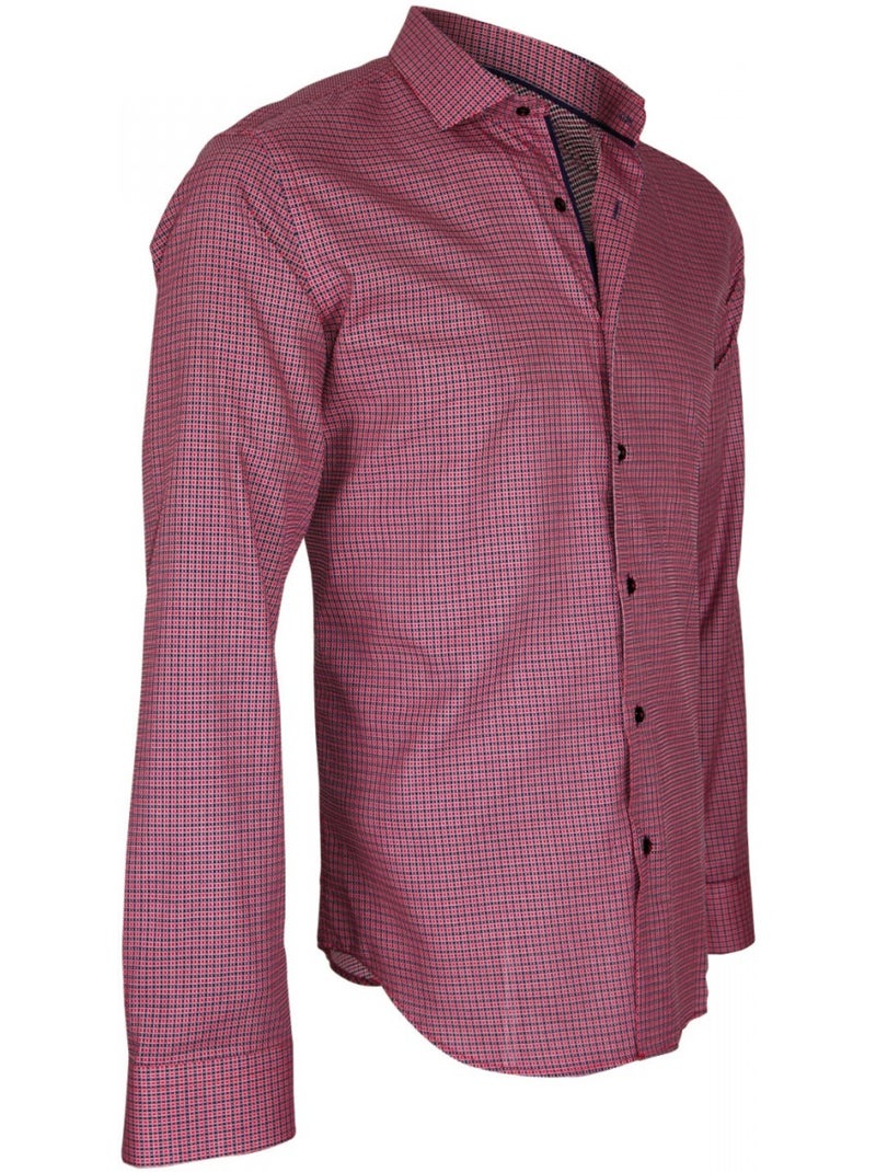 Chemise homme tissu armuré coupe cintrée HASTING Andrew Mac Allister Bleu clair - Kiabi