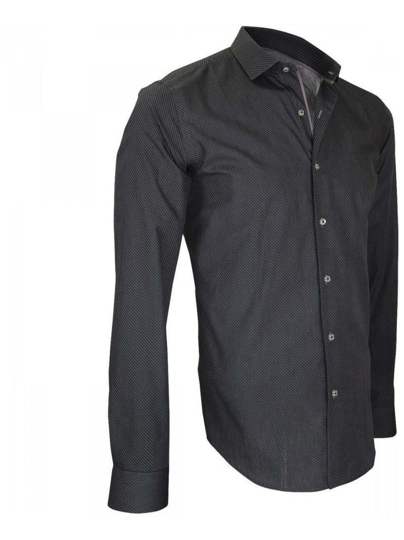 Chemise homme tissu armuré coupe cintrée HASTING Andrew Mac Allister Rose , 41 Rose - Kiabi