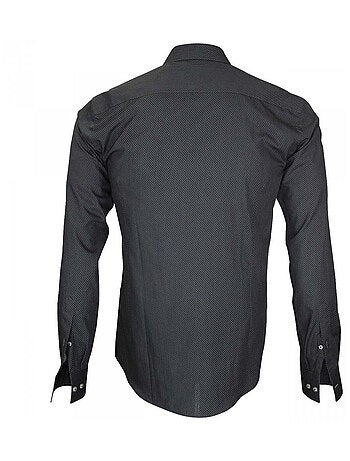 Chemise homme tissu armuré coupe cintrée HASTING Andrew Mac Allister Bleu clair , 45