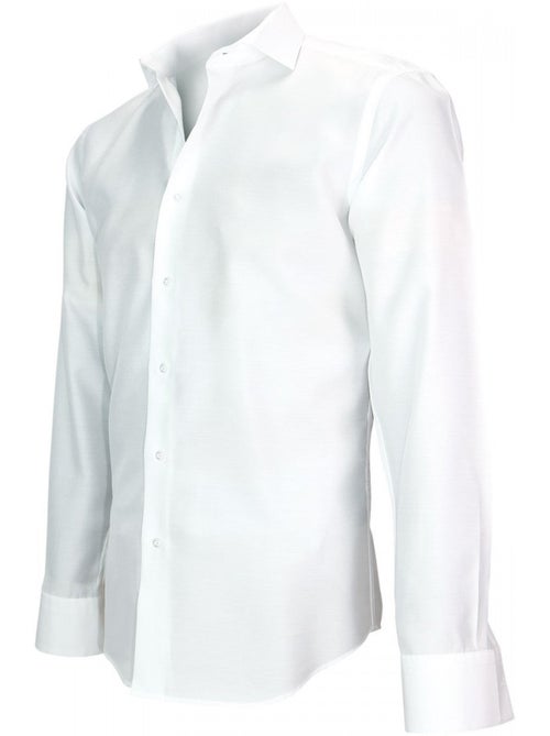 Chemise homme tissu armuré coupe cintrée LEEDS Andrew Mac Allister - Kiabi