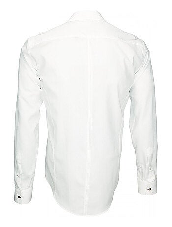 Chemise homme tissu armuré coupe cintrée WEMBLEY Andrew Mac Allister Bleu , 45