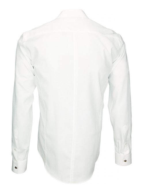 Chemise homme tissu armuré coupe cintrée WEMBLEY Andrew Mac Allister Blanc , Blanc , 44 - Kiabi