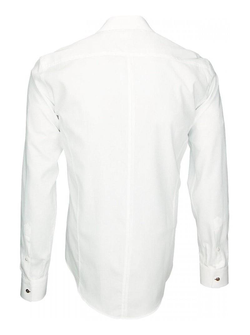 Chemise homme tissu armuré coupe cintrée WEMBLEY Andrew Mac Allister Blanc , Blanc , 44 Blanc Blanc - Kiabi