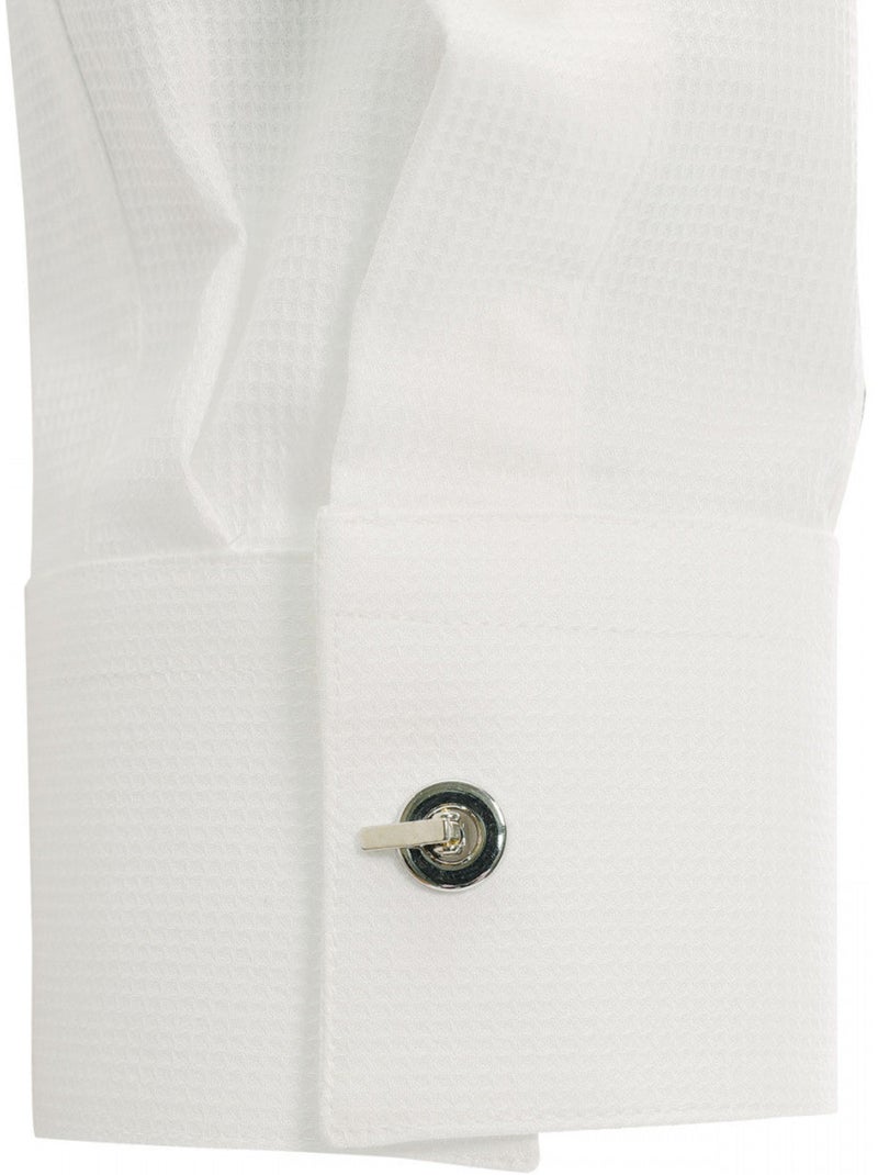 Chemise homme tissu armuré coupe cintrée WEMBLEY Andrew Mac Allister Blanc - Kiabi