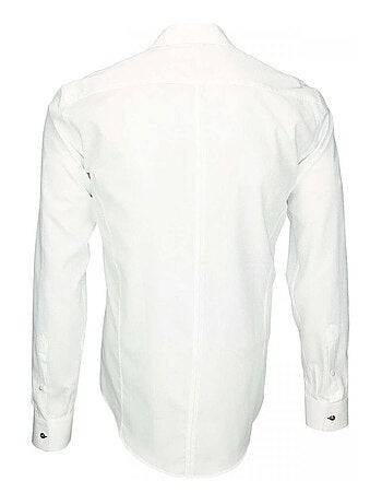 Chemise homme tissu armuré coupe cintrée WEMBLEY Andrew Mac Allister Bleu , 45