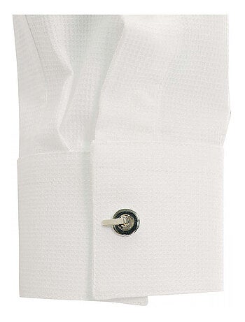 Chemise homme tissu armuré coupe cintrée WEMBLEY Andrew Mac Allister Bleu , 45