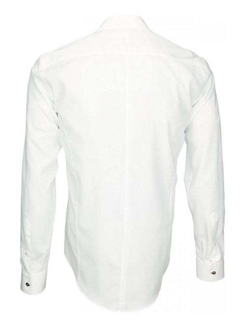 Chemise homme tissu armuré coupe cintrée WEMBLEY Andrew Mac Allister Bleu , 45 - Kiabi