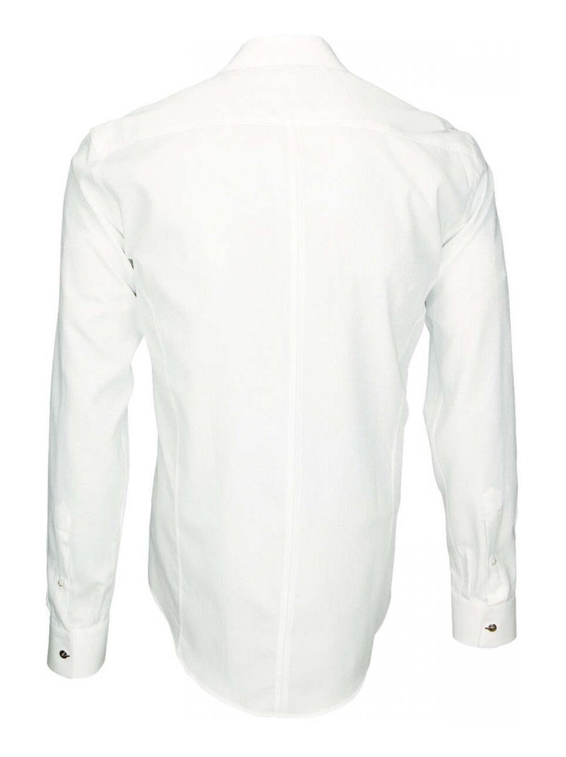 Chemise homme tissu armuré coupe cintrée WEMBLEY Andrew Mac Allister Bleu , 45 Bleu - Kiabi