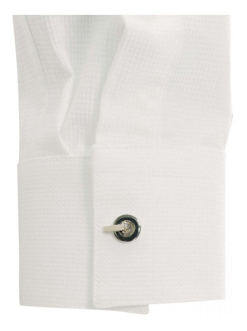 Chemise homme tissu armuré coupe cintrée WEMBLEY Andrew Mac Allister Bleu , 45 - Kiabi