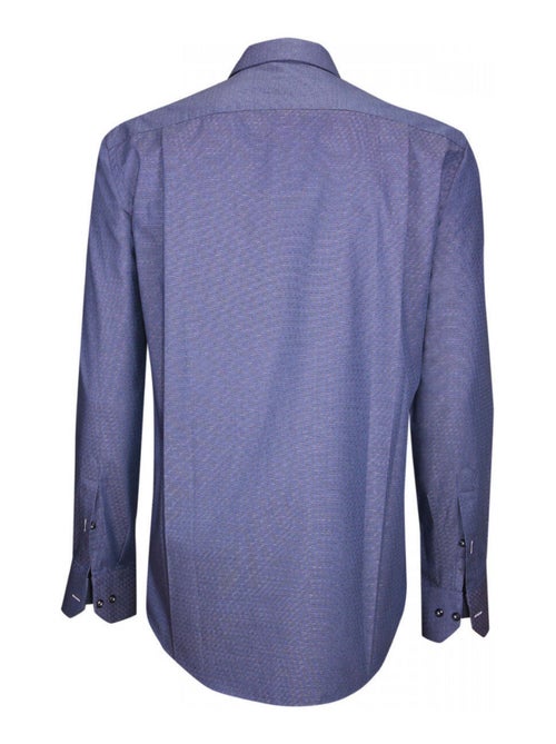 Chemise homme tissu armuré coupe cintrée WOVEN Andrew Mac Allister Bleu , 41 - Kiabi