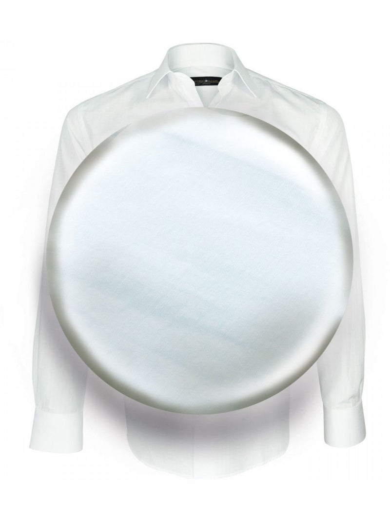 Chemise homme tissu armuré coupe droite CLASSICO Emporio balzani Blanc - Kiabi