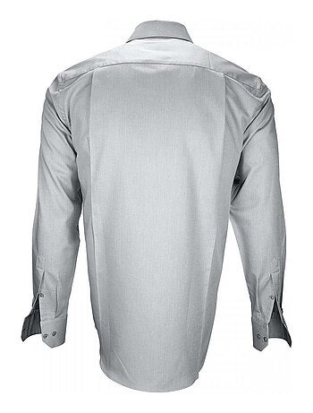 Chemise homme tissu armuré coupe droite COSENZA Emporio balzani Bleu , 42