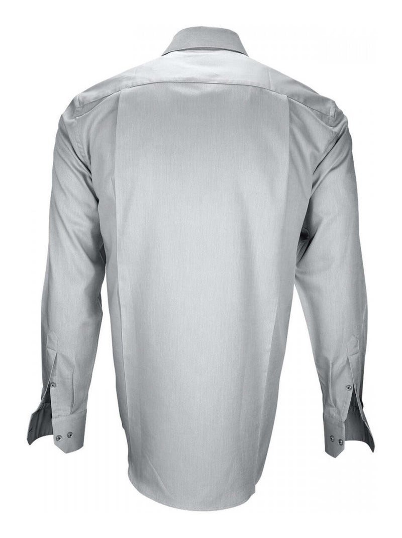 Chemise homme tissu armuré coupe droite COSENZA Emporio balzani Bleu , 42 Bleu - Kiabi