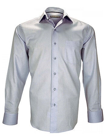 Chemise homme tissu armuré coupe droite COSENZA Emporio balzani