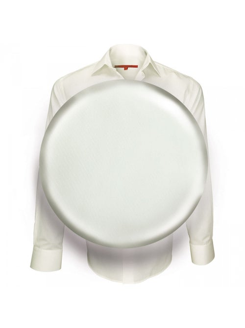 Chemise homme tissu armuré coupe droite SAINT JAMES Andrew Mac Allister Beige , 39 - Kiabi