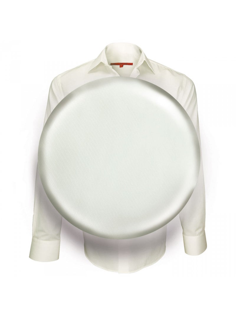 Chemise homme tissu armuré coupe droite SAINT JAMES Andrew Mac Allister Beige - Kiabi
