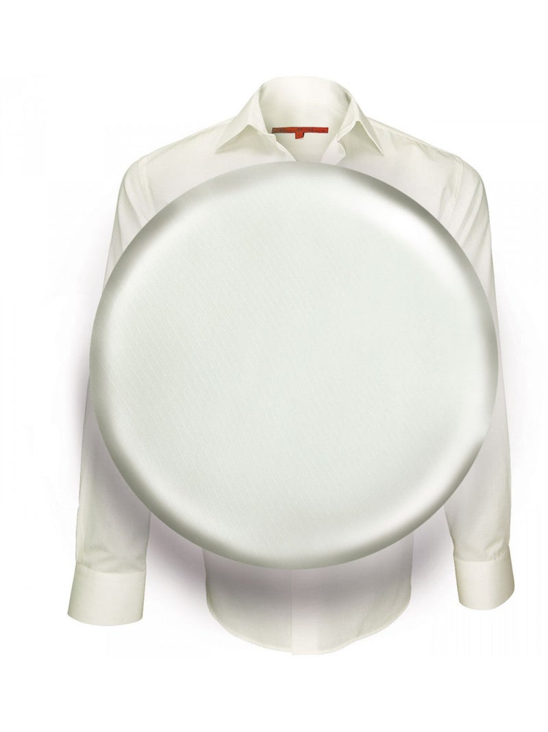 Chemise homme tissu armuré coupe droite SAINT JAMES Andrew Mac Allister Blanc , 40 Blanc - Kiabi