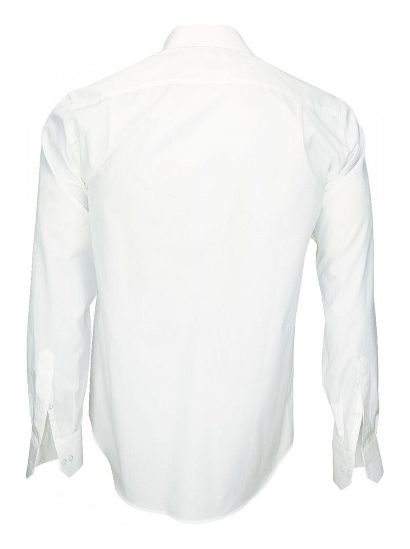 Chemise homme tissu armuré coupe droite SAINT JAMES Andrew Mac Allister Blanc , 41 Blanc - Kiabi