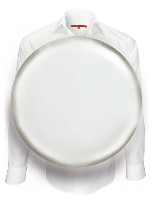 Chemise homme tissu armuré coupe droite SAINT JAMES Andrew Mac Allister Blanc , 41 - Kiabi