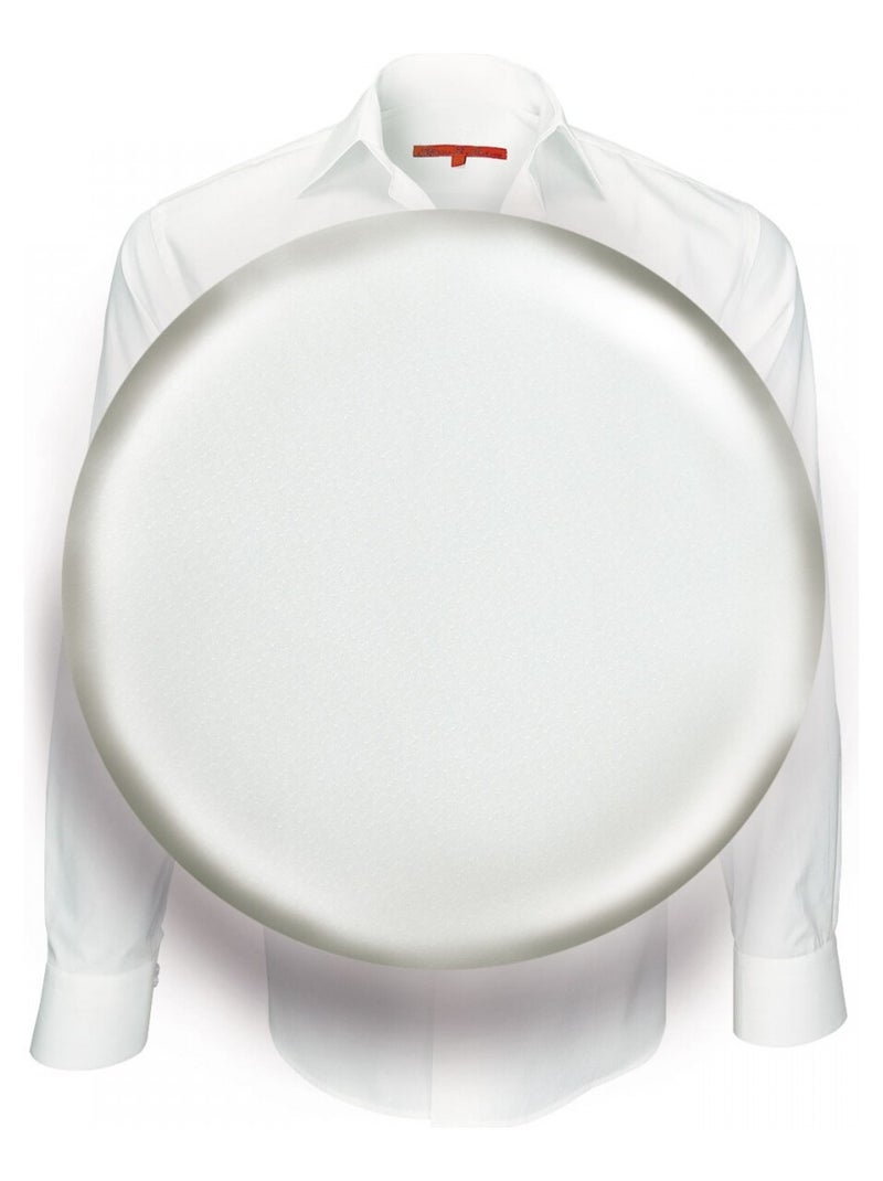 Chemise homme tissu armuré coupe droite SAINT JAMES Andrew Mac Allister Blanc , 41 Blanc - Kiabi