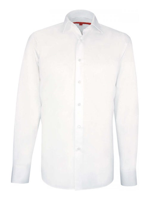 Chemise homme tissu armuré coupe droite WOLKY Andrew Mac Allister Blanc , 45 - Kiabi