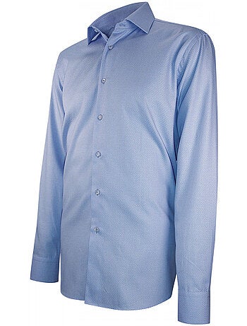 Chemise homme tissu armuré coupe droite WOLKY Andrew Mac Allister