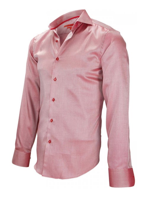 Chemise homme tissu armurée coupe cintrée HOOD Andrew Mac Allister Bleu , 40 - Kiabi