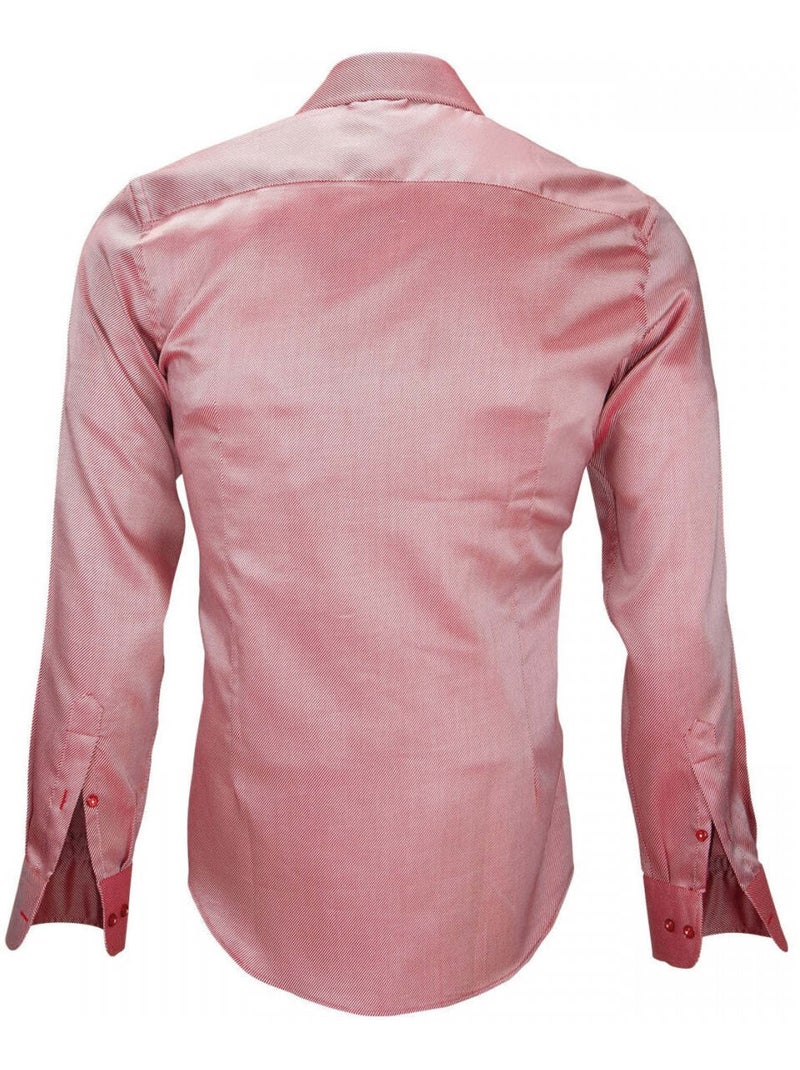 Chemise homme tissu armurée coupe cintrée HOOD Andrew Mac Allister Bleu , 42 Bleu - Kiabi