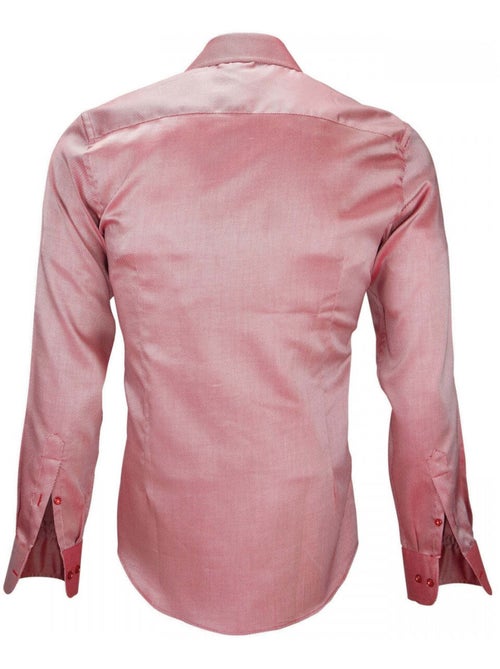 Chemise homme tissu armurée coupe cintrée HOOD Andrew Mac Allister Rouge , 39 - Kiabi