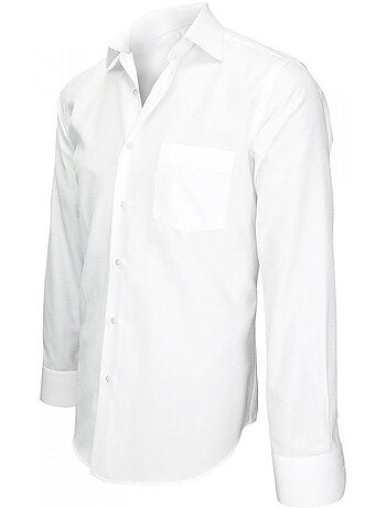 Chemise homme tissu armurée coupe droite BUSINESS Andrew Mac Allister