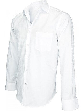 Chemise homme tissu armurée coupe droite BUSINESS Andrew Mac Allister