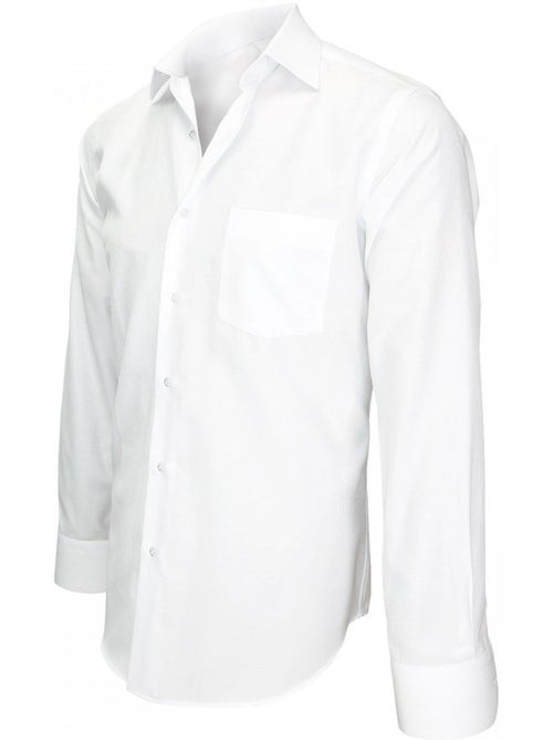 Chemise homme tissu armurée coupe droite BUSINESS Andrew Mac Allister - Kiabi