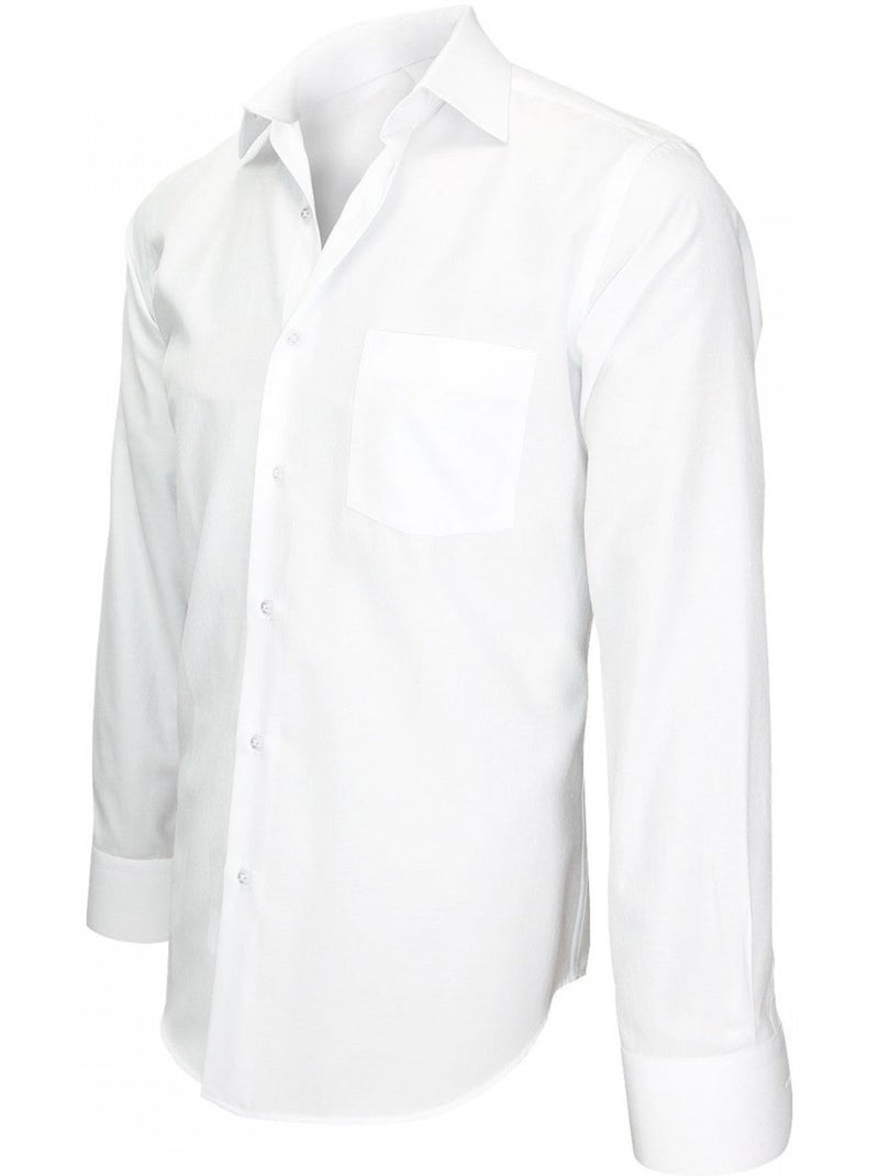 Chemise homme tissu armurée coupe droite BUSINESS Andrew Mac Allister Blanc - Kiabi