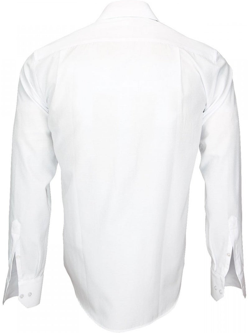 Chemise homme tissu armurée coupe droite BUSINESS Andrew Mac Allister Blanc - Kiabi