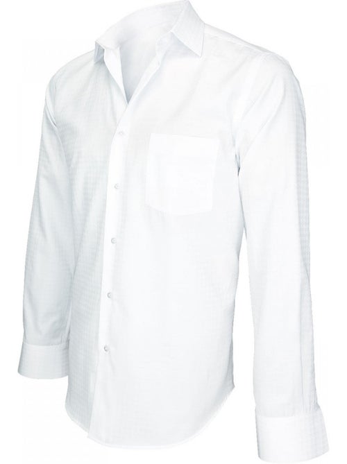Chemise homme tissu armurée coupe droite BUSINESS Andrew Mac Allister - Kiabi